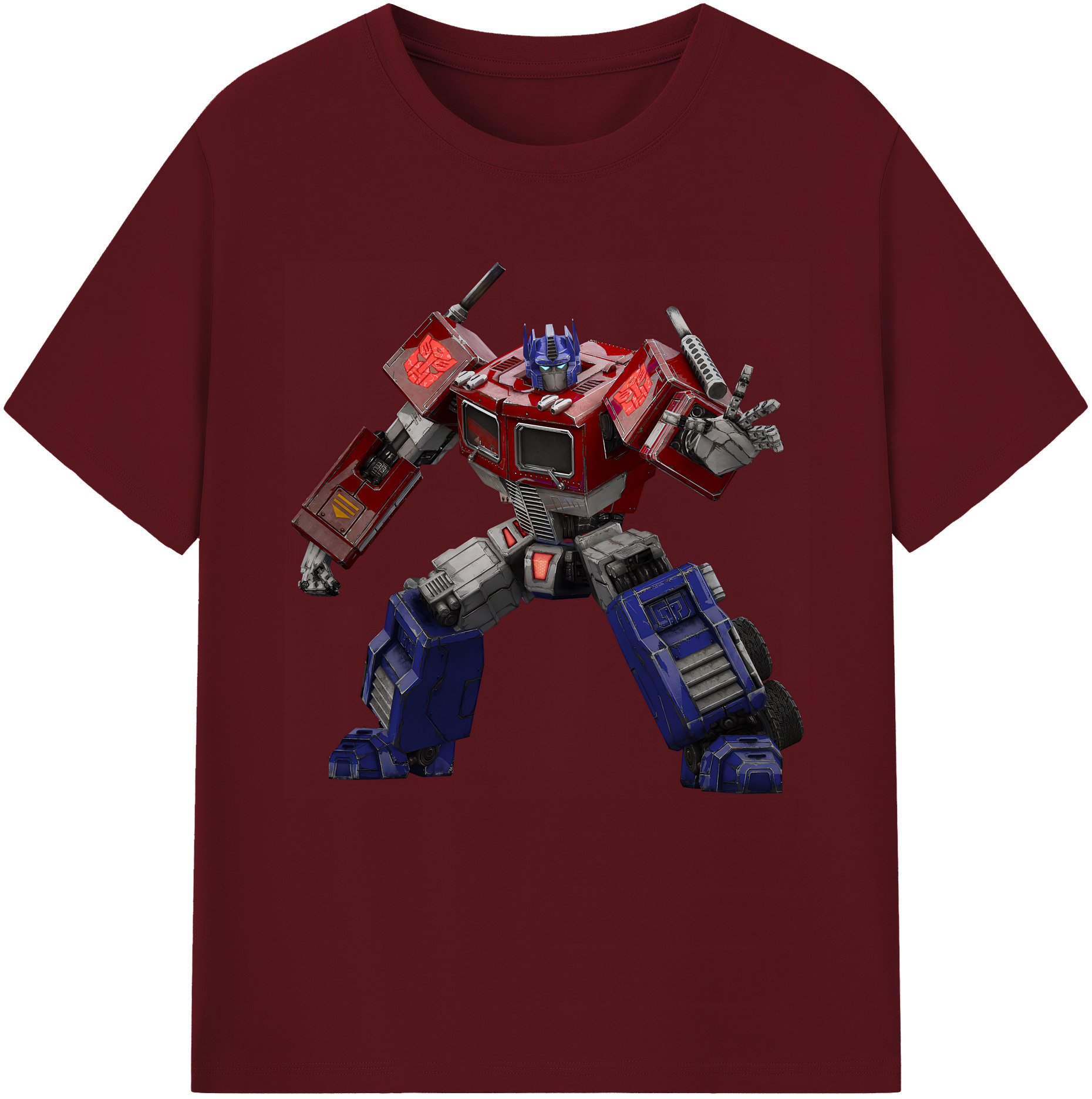 （画像用） Transformers トランスフォーマー 綿100％半袖Tシャツ（フロントプリント）